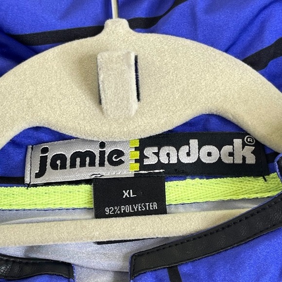 Jamie Sadock Womens Golf Athleisure 1/4 Zip Pullover Polo Shirt Striped Size XL‎ - Picture 7 of 9